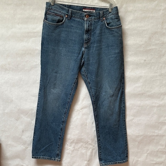 Tommy Hilfiger Vintage Blue Jeans Mens Size 38 - Picture 7 of 9